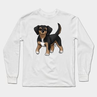 Dog - Queen Elizabeth Pocket Beagle - Black and Tan Long Sleeve T-Shirt